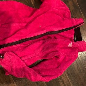 XS juniors hot pink NORTH FACE JACKET